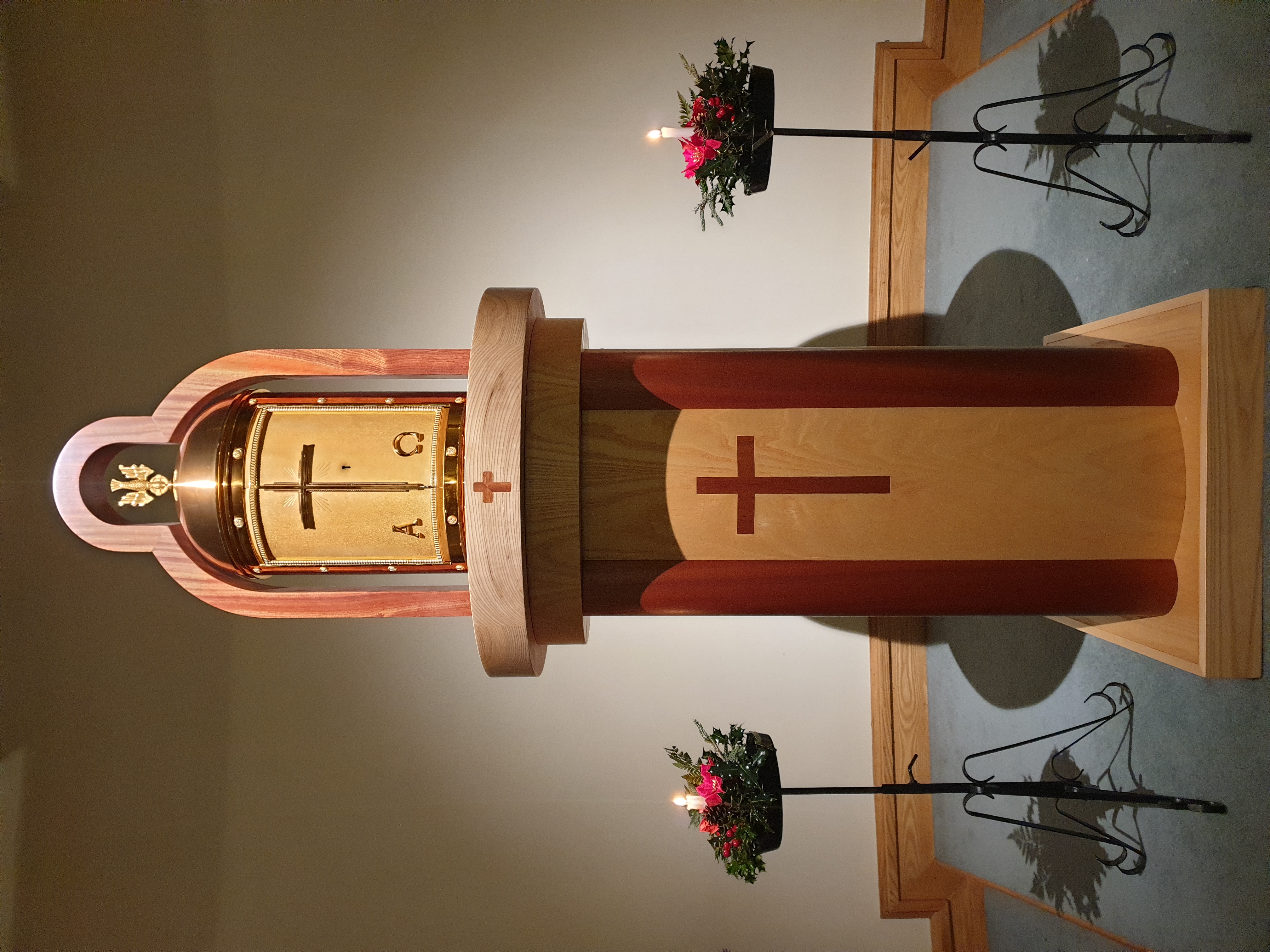 New Mahogany Tabernacle Arch at the Oratory, Newtownstewart